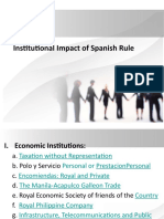 Institutional Impact of Spanish Rules