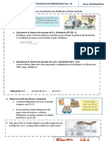 U6 - S7 - Aa - División Con Dividendo o Divisor Decimal