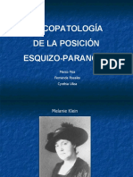 PsicopatologIa de La Posicion Esquizo Paranoide