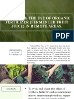 Promoting The Use of Organic Fertilizer Fermented