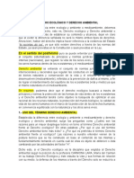 Tema 4 Derecho Ecologico y Derecho Ambiental