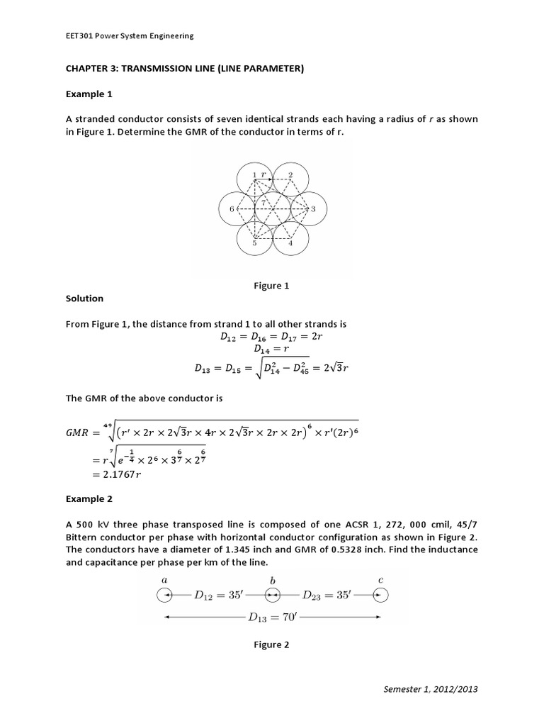 Transmission Line Parameters in Power Systems | PDF