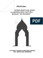 Pembuatan Gapura Masjid