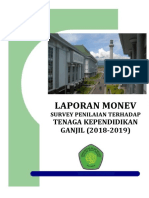 Laporan Monev Tenaga Kependidikan Prodi S1 Biologi 2018 2019 Ganjil