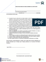 ANEXO 4. ACTA DE COMPROMISO PARA PADRES DE FAMILIA NOMBRE DE LA INSTITUCIÓN