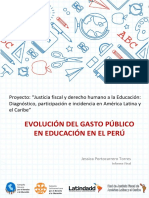 Informe Final - Evolución Del Gasto en Educación en El Perú Revisión - 15.10.22