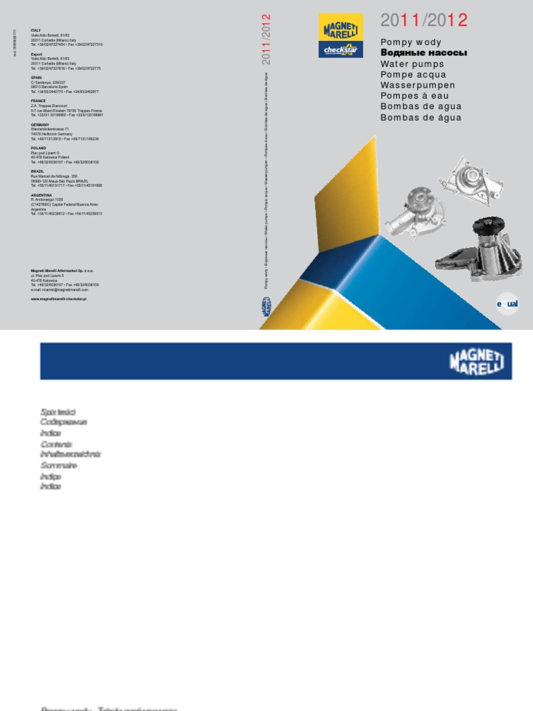 2011-2012 Pompy wody-EQual | PDF