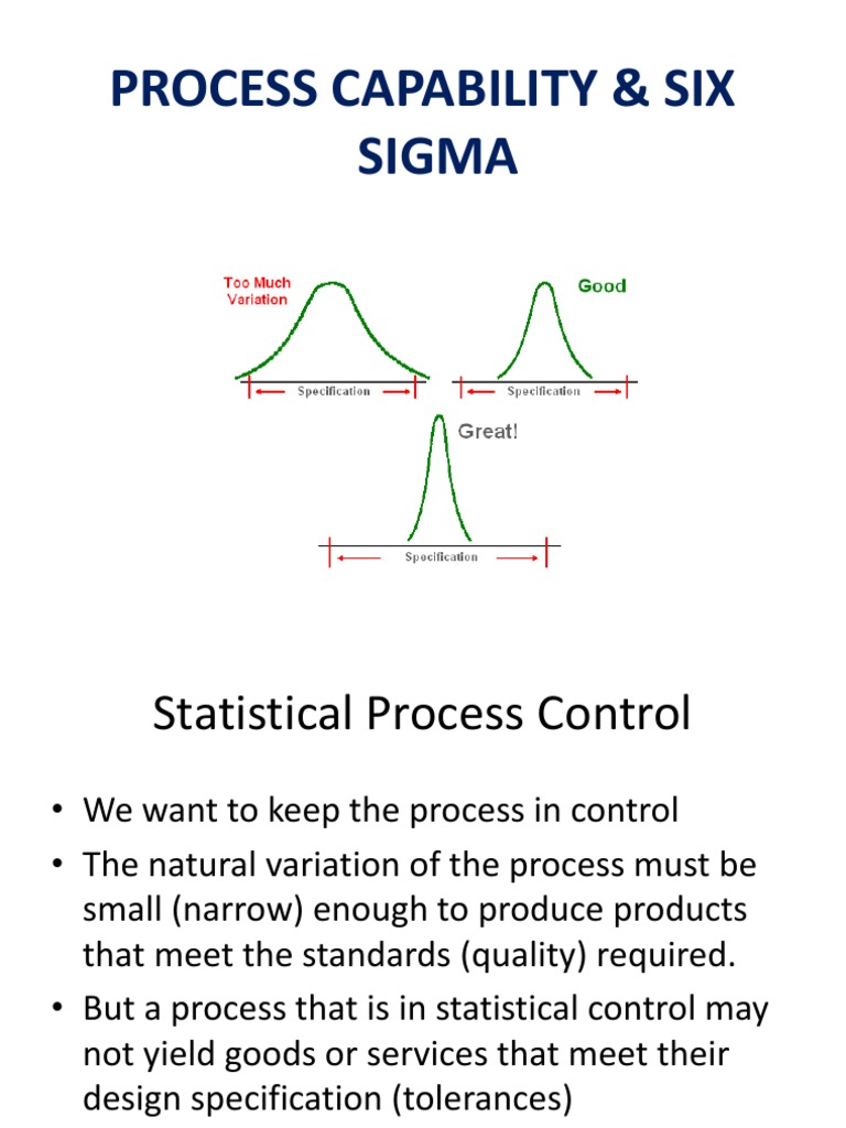 01-Six Sigma & Process Capability 131209 | PDF | Standard Deviation ...
