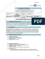 PROGRAMA DEL CURSO Comunicacion y Lenguaje II 2022