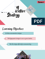 Lesson 8 Types of Communicative Strategies