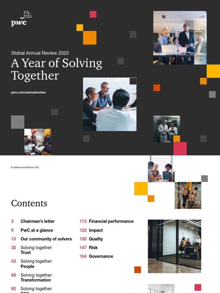 PWC Global Annual Review 2022 PDF Pricewaterhouse Coopers