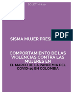 Boletín Sisma Mujer COVID 19 y DH de Las Mujeres en Colombia
