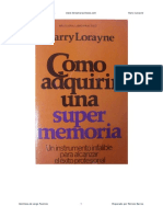 Como Adquirir Una Super Memoria - Harry Lorayne