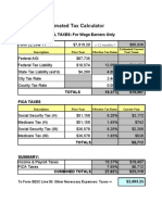 Form B22C Estimated Tax Calculator