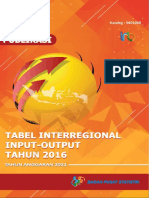 Tabel Interregional Input-Output Indonesia Tahun 2016 Tahun Anggaran 2021