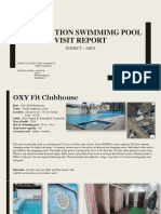 Competition Swimmimg Pool Visit Report