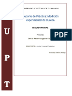 Reporte de Práctica Medición Experimental de Dureza