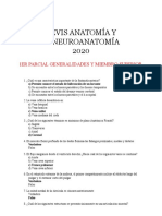 Revis Anatomía y Neuroanatomía 2020