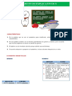 Comunicación Octava Clase (Los Adjetivos Explicativos y Especificativos)