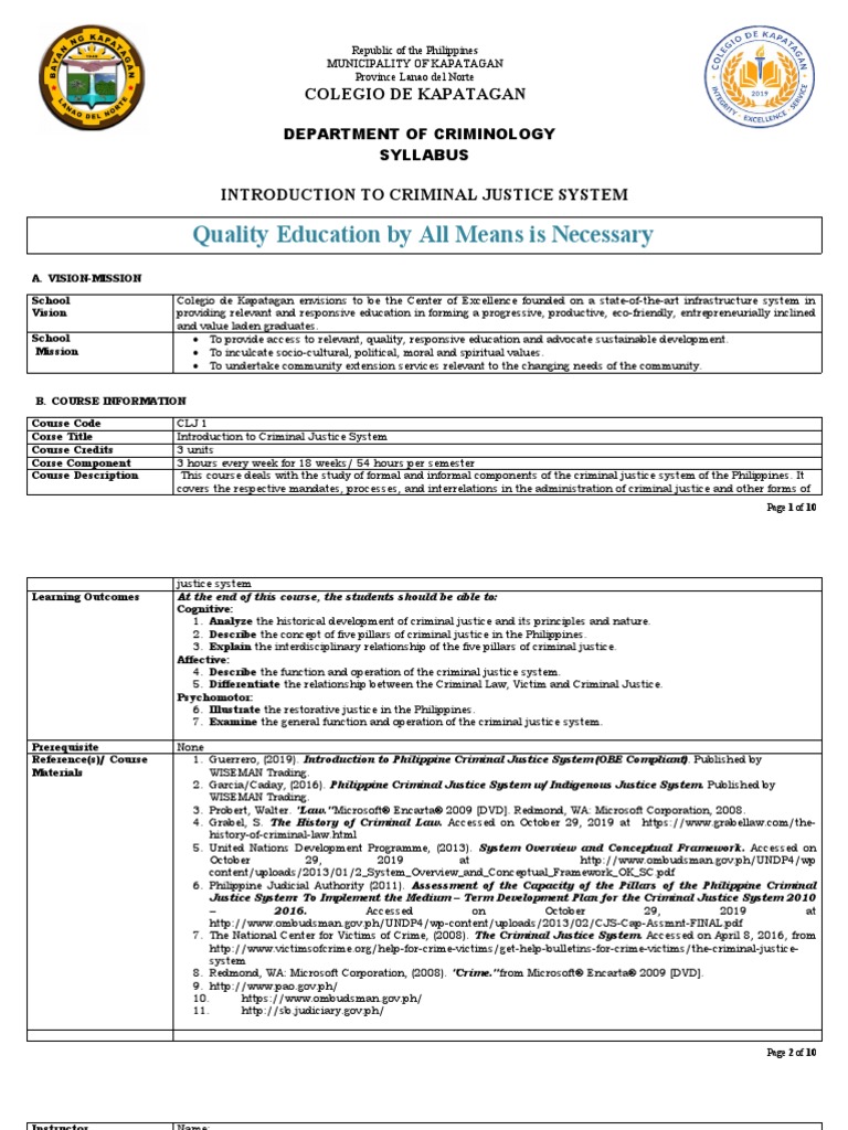 02 Intro To Criminal Justice System Pdf Crimes Crime Violence