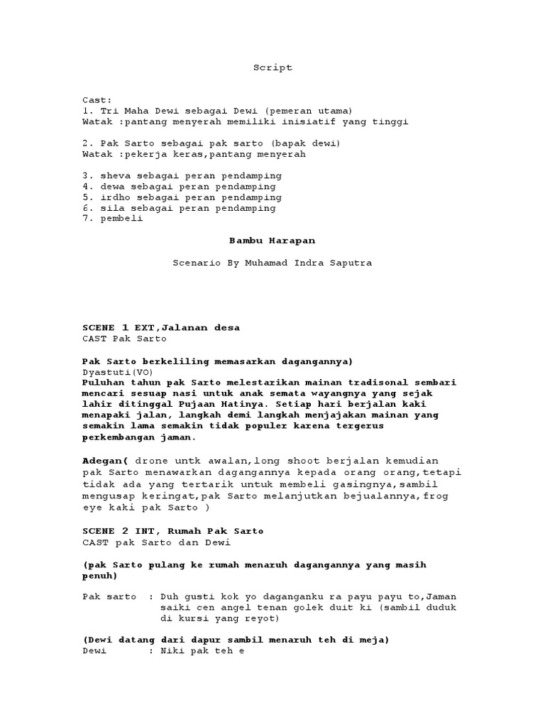 Dewi dan Gasing: Kisah Inspiratif | PDF | Seni & Disiplin Bahasa ...