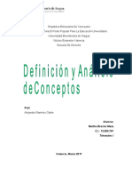 Deficion y Analisis de Conceptos