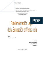 Fundamentos legales de la educación universitaria en Venezuela