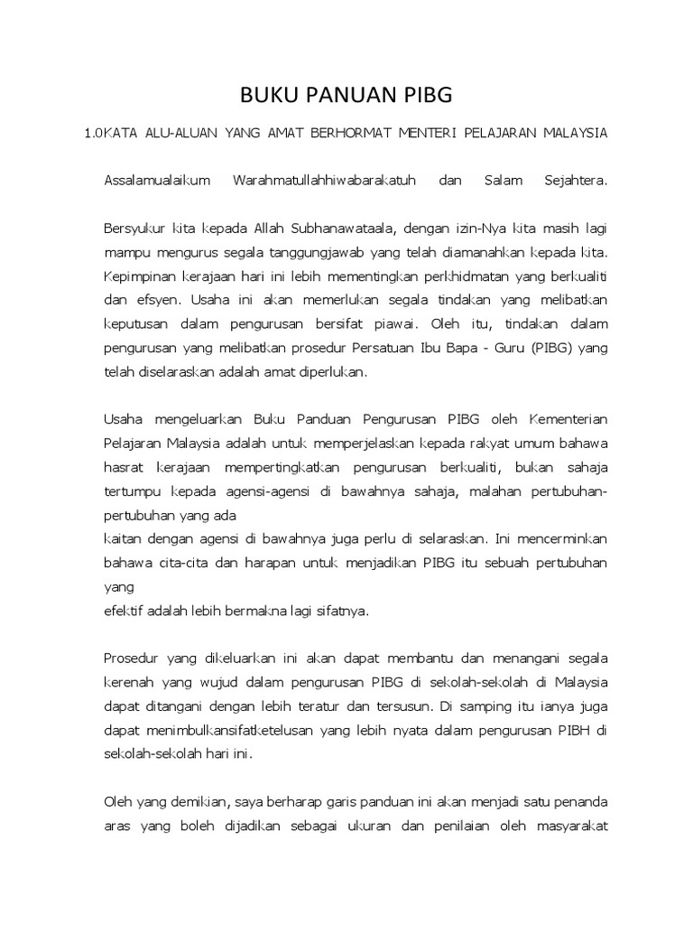 Pibg Panduan Pdf