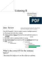 Listening II: Arshavskaia Ekaterina Wednesday 2 Period 2021/01/19