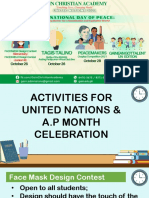 Activities For UN & AP Month Celebration - FINAL