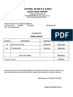 Orçamento FONTE 10A D Moraes 