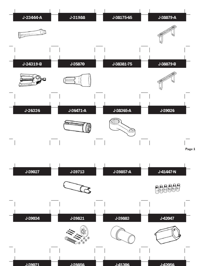 Special Tool Storage System Legacy Tool Tags | PDF