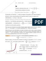 Serie de potencias y dominio de convergencia