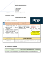 Sesión de Aprendizaje Comunicacion - Escribamos Un Cuento