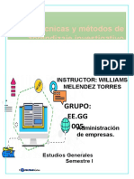 Tecnica y Metodos de Aprendizaje Tarea N° 1 PRESENTAR