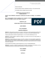 Codigo Penal para El Estado de Hidalgo