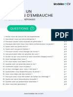 Entretien D Embauche Questions Reponses PDF
