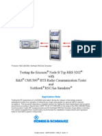 Testing Ericcsson Node B Typ RBS3202 With R&S CMU300 RBS Tester and Nethawk RNC