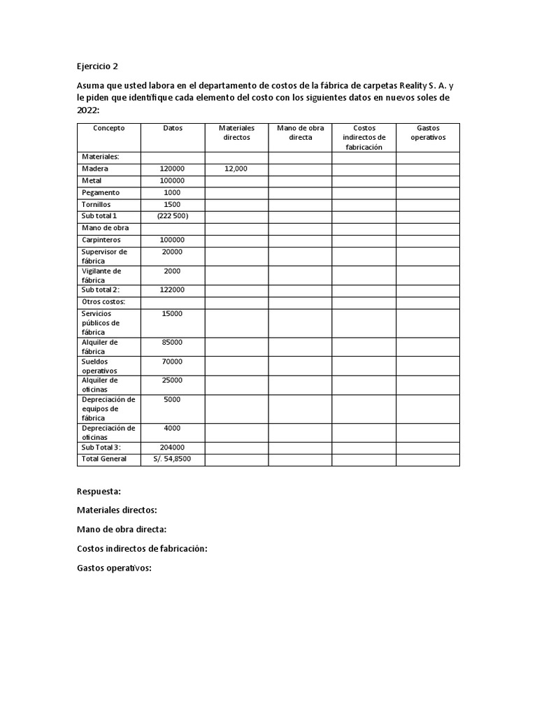 Ejercicio 2 | PDF | Finanzas y dinero | Informática