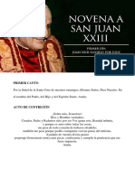 Novena A San Juan XXIII Completa