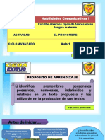 PDF - El Pronombre y Sus Clases