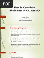 How To Calculate Attainment of CO and PO