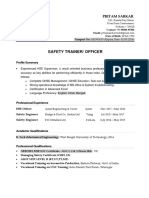 Pritam Sarkar HSE Safety Trainer Officer Profile