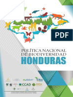 Politica Nacional de Biodiversidad Honduras 2019 - 2029