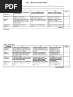 Rubric Pre Oral