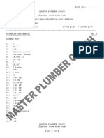 Plumbing Arithmetic Refresher Set B - ANSWER KEY