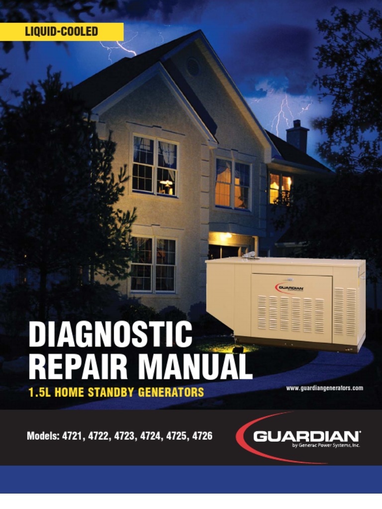 GeneracGuardianDiagnosticRepairManual Liquid Cooled 1.5L PDF