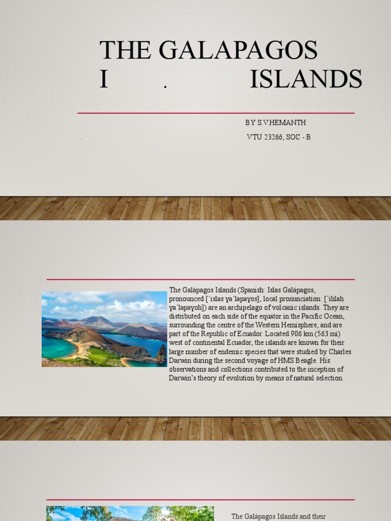 Overview of the Galápagos Islands | PDF