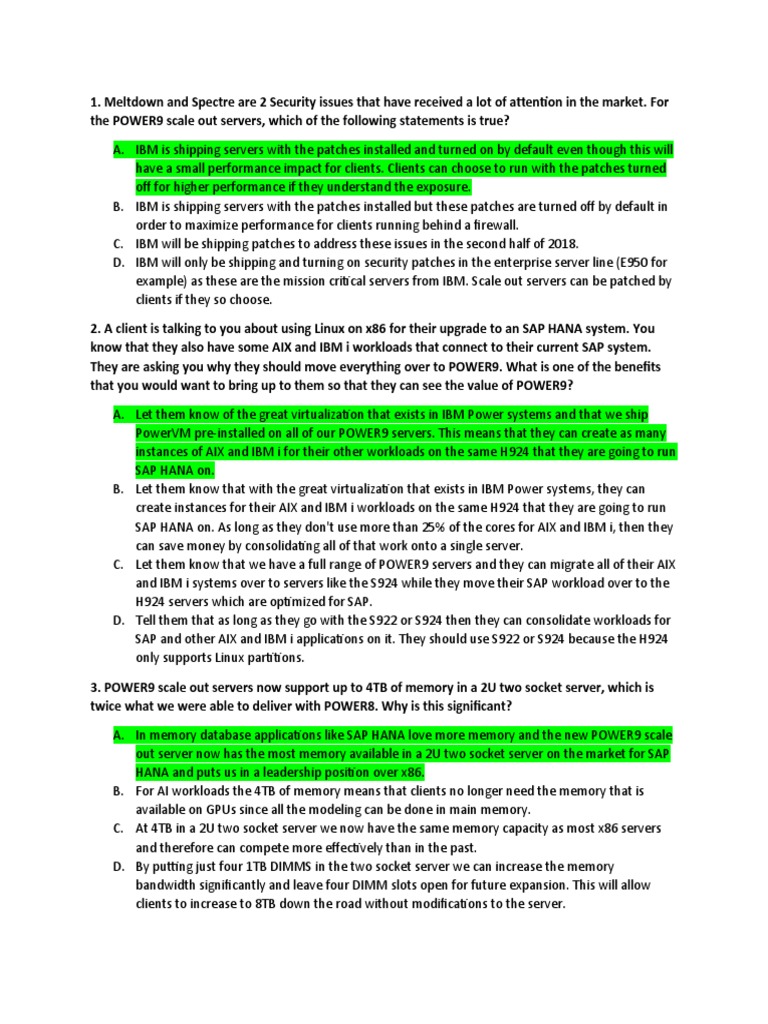 POWER9 Server Benefits and Specifications | PDF | Ibm Db2 | Central ...