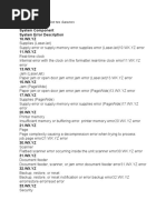 Lexmark Printer Error Codes Guide | PDF | Printer (Computing) | Power ...